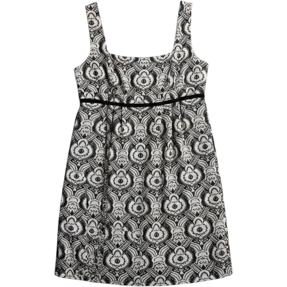 Diane von Furstenberg Dress 12 Gold Black Metallic Jacquard‎ Velvet Regencycore